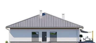 Dom na Słonecznej — elewacje 4 (odbicie lustrzane)