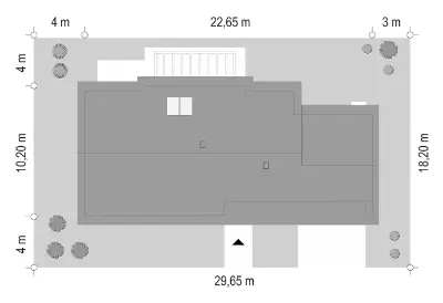 Dom na Szerokiej 2 — plan sytuacyjny 1