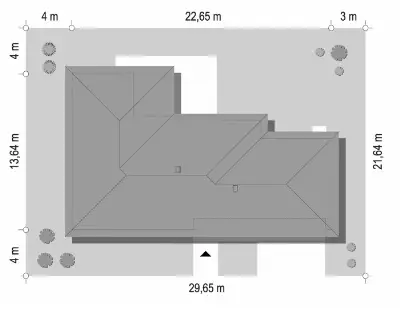 Dom na Szerokiej 3 — plan sytuacyjny 1