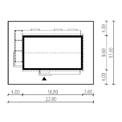 Dom Wiktorii AG1 pa — plan sytuacyjny 1 (odbicie lustrzane)