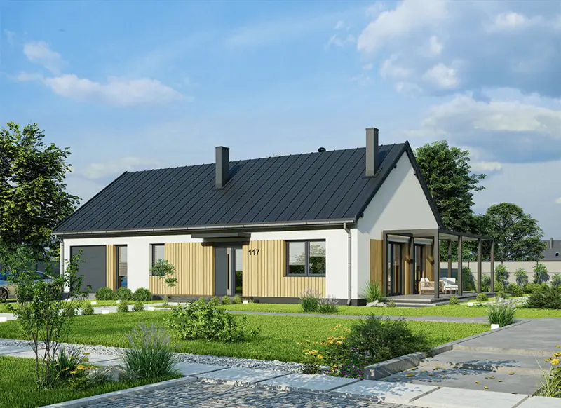 Projekt domu Dom Wiktorii AG1 pa — wizualizacja
