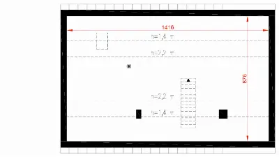 Dom Wiktorii 1 pa — rzuty kondygnacji 2 (odbicie lustrzane)