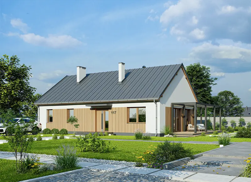 Projekt domu Dom Wiktorii pa — wizualizacja