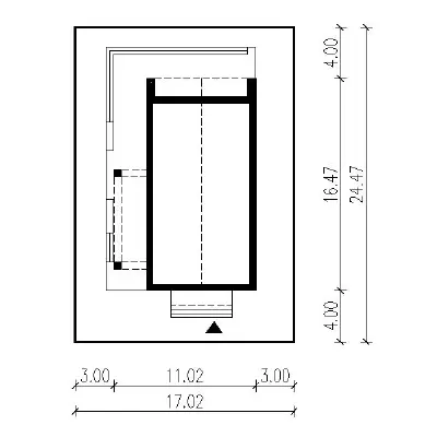 Dom z klimatem - wariant IV (z wentylacją mechaniczną i rekuperacją) — plan sytuacyjny 1