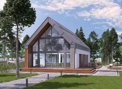 Dom z klimatem (z wentylacją mechaniczną i rekuperacją) — wizualizacje 1