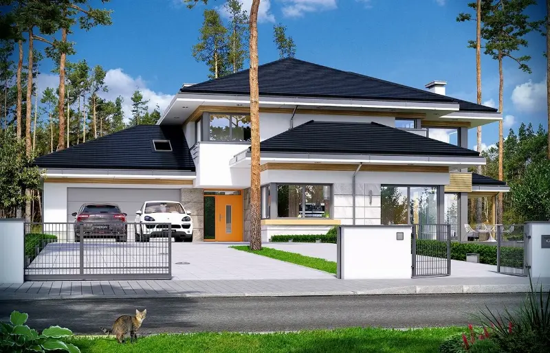 Projekt domu Dom z Widokiem 2 — wizualizacja
