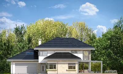 Dom z Widokiem 6 B — elewacje 1