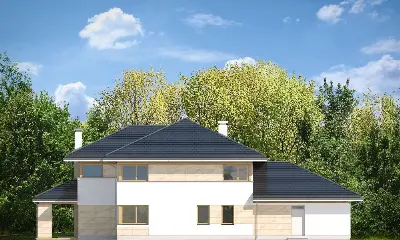 Dom z Widokiem B — elewacje 2 (odbicie lustrzane)