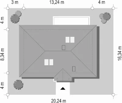 Dominik — plan sytuacyjny 1