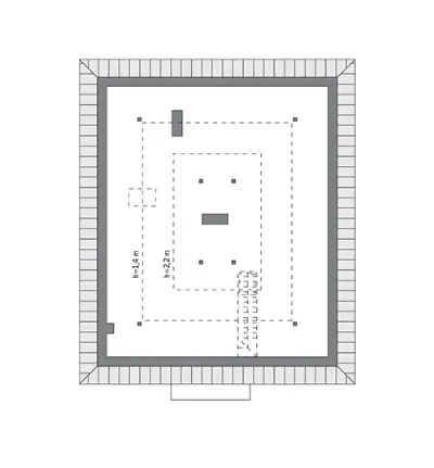Dopasowany - wariant I — rzuty kondygnacji 2