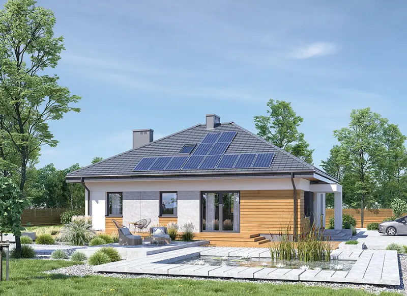 Projekt domu Dopasowany - wariant I — wizualizacja