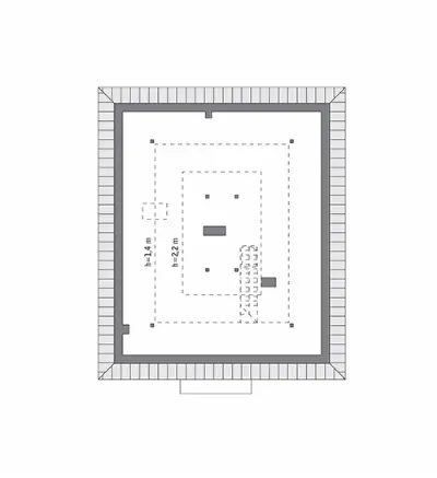 Dopasowany - wariant III (aranżacja 1) — rzuty kondygnacji 2