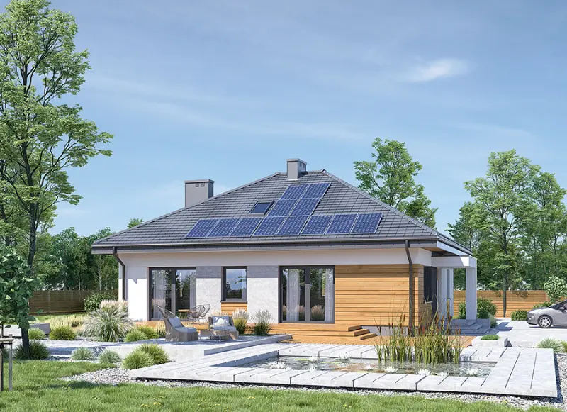 Projekt domu Dopasowany - wariant III — wizualizacja