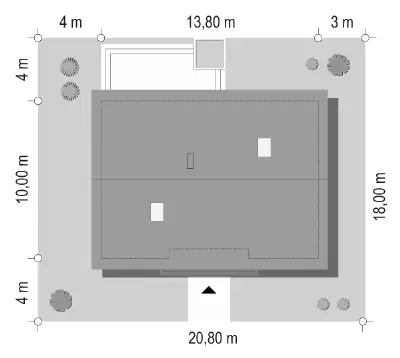 Ekonomiczny 2 — plan sytuacyjny 1