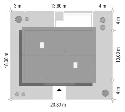 Ekonomiczny 2 — plan sytuacyjny 1 (odbicie lustrzane)