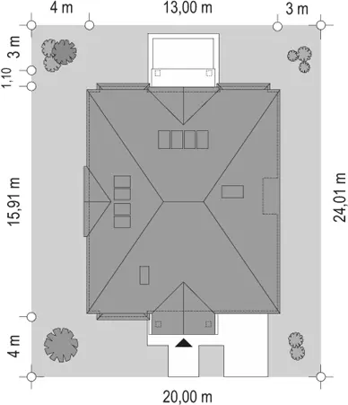 Elegancki — plan sytuacyjny 1
