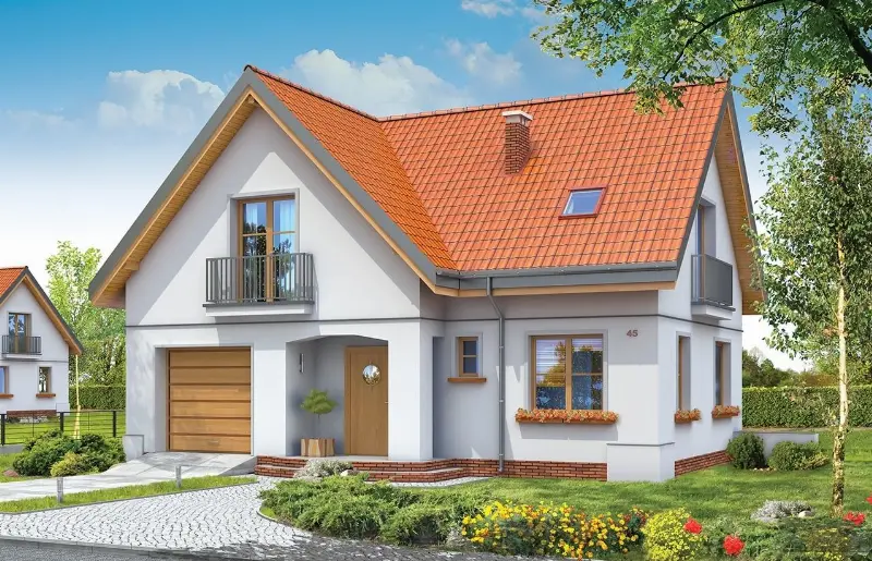Projekt domu Elka — wizualizacja