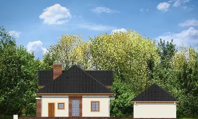 Familijny — elewacje 1 (odbicie lustrzane)