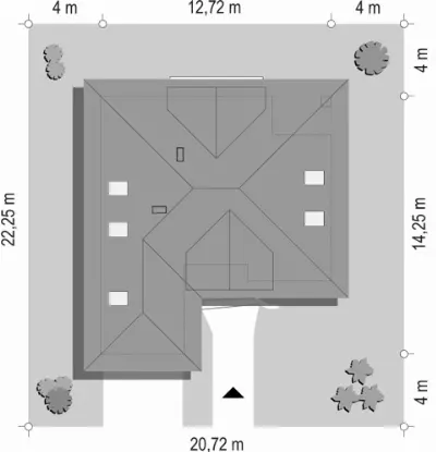 Fantazja — plan sytuacyjny 1 (odbicie lustrzane)