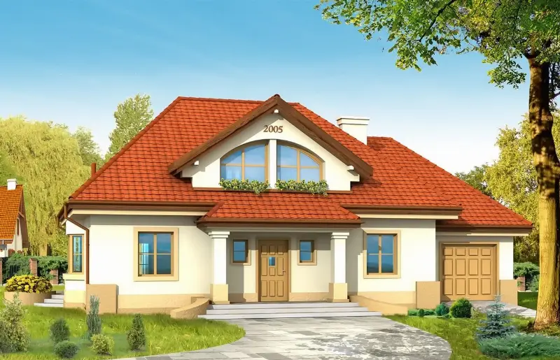 Projekt domu Faworyt — wizualizacja