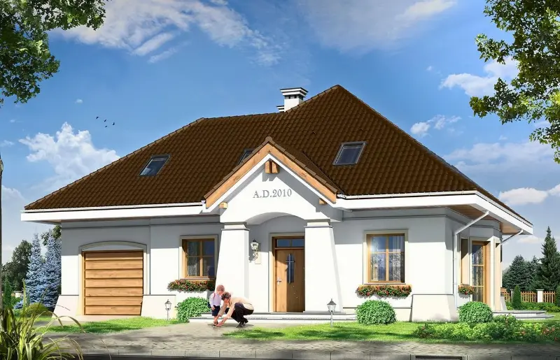 Projekt domu Figiel 2 — wizualizacja