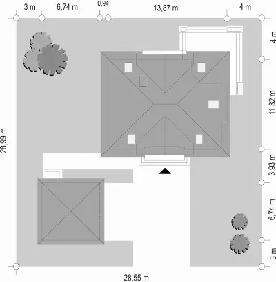 Filip — plan sytuacyjny 1 (odbicie lustrzane)