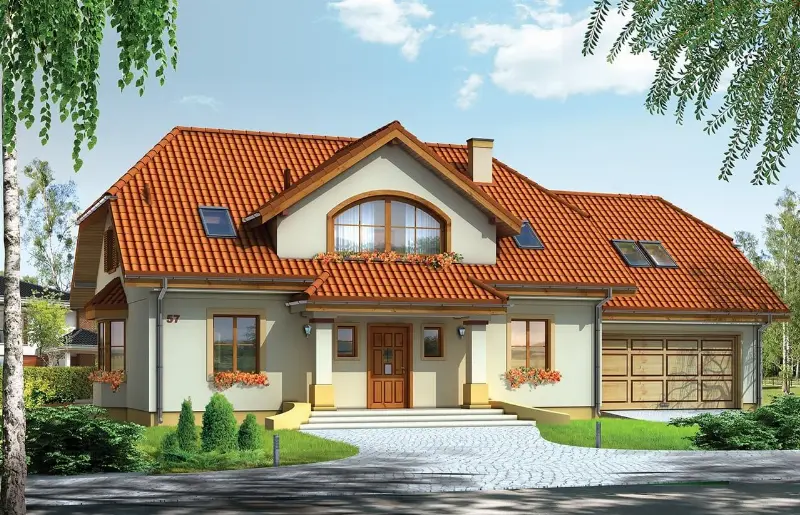 Projekt domu Fokus 2 — wizualizacja