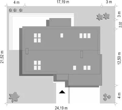 Gala — plan sytuacyjny 1 (odbicie lustrzane)