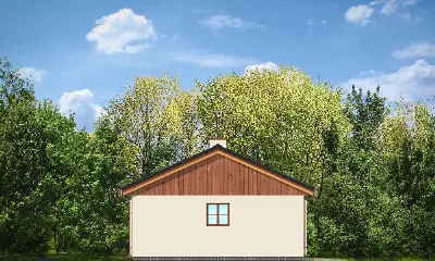 Garaż BG01 — elewacje 3 (odbicie lustrzane)