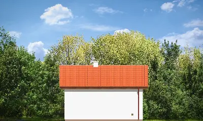 Garaż BG02 — elewacje 2 (odbicie lustrzane)