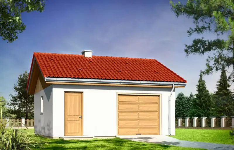 Projekt domu Garaż BG02 — wizualizacja