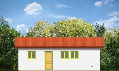 Garaż BG03 — elewacje 3 (odbicie lustrzane)