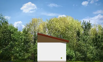 Garaż BG03 — elewacje 2 (odbicie lustrzane)