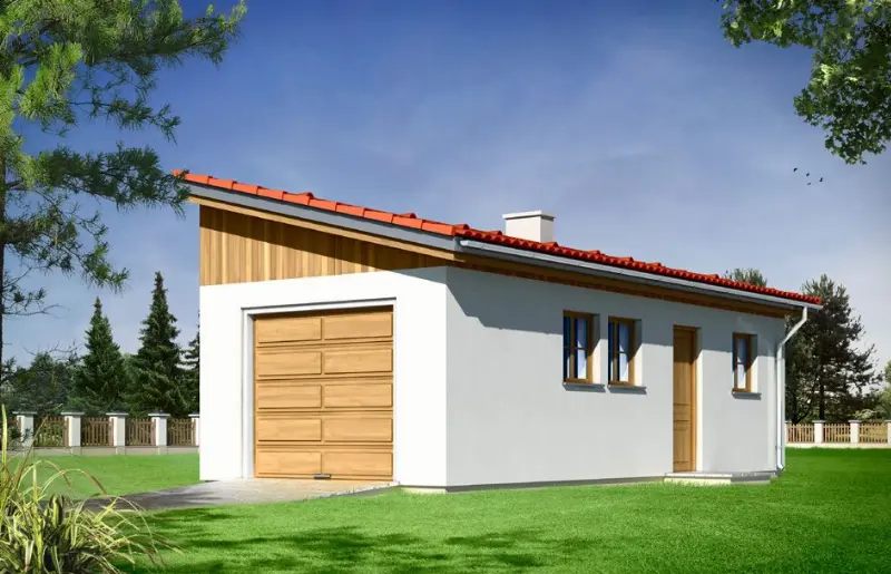 Projekt domu Garaż BG03 — wizualizacja