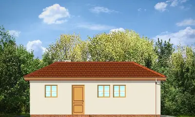 Garaż BG05 — elewacje 3 (odbicie lustrzane)