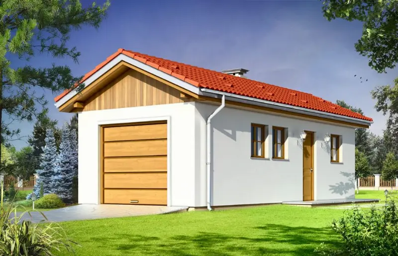 Projekt domu Garaż BG06 — wizualizacja