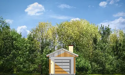 Garaż BG07 — elewacje 1 (odbicie lustrzane)