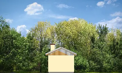 Garaż BG07 — elewacje 2 (odbicie lustrzane)