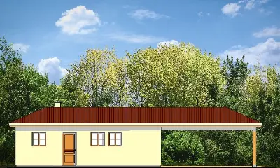 Garaż BG08 — elewacje 3 (odbicie lustrzane)