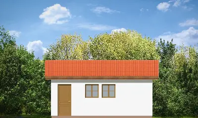 Garaż BG09 — elewacje 3 (odbicie lustrzane)