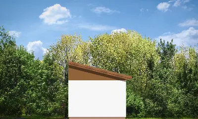 Garaż BG09 — elewacje 2 (odbicie lustrzane)