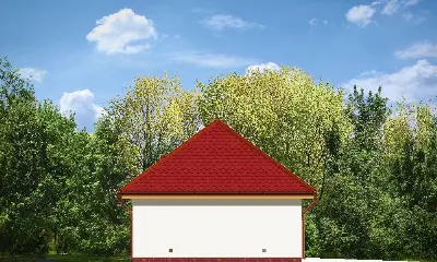 Garaż BG100 — elewacje 4 (odbicie lustrzane)