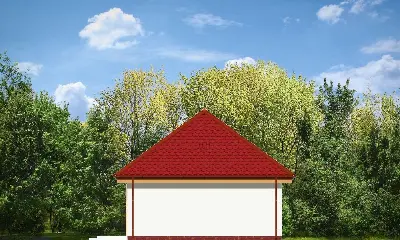Garaż BG100 — elewacje 2 (odbicie lustrzane)
