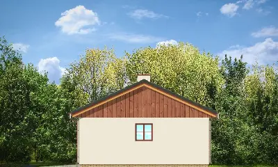 Garaż BG13 — elewacje 3 (odbicie lustrzane)
