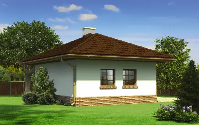 Garaż z kotłownią G53 — wizualizacje 1