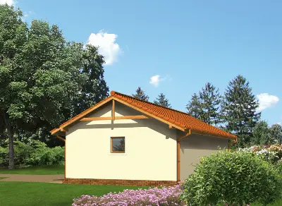 Garaż z pomieszczeniem gospodarczym G12b — wizualizacje 1