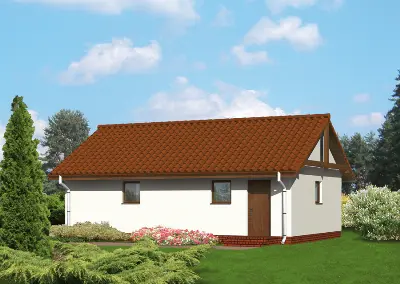 Garaż z pomieszczeniem gospodarczym G19a — wizualizacje 1