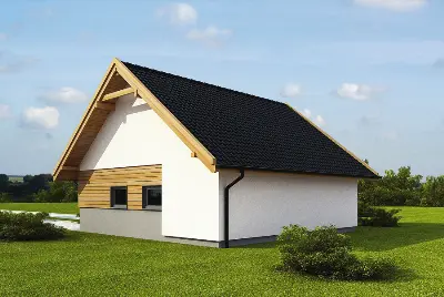 Garaż z pomieszczeniem gospodarczym GC93 — wizualizacje 1