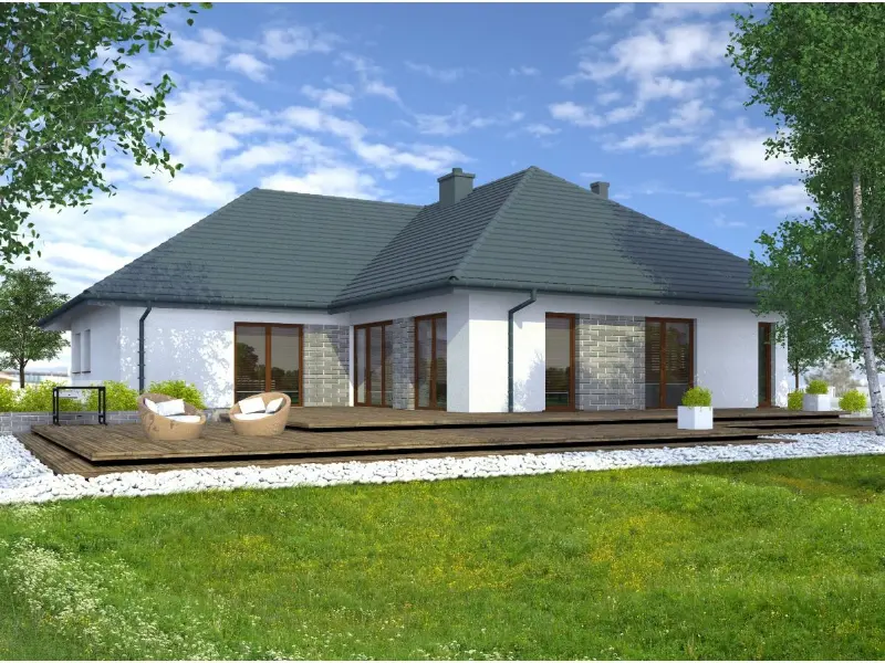Projekt domu Grenada — wizualizacja