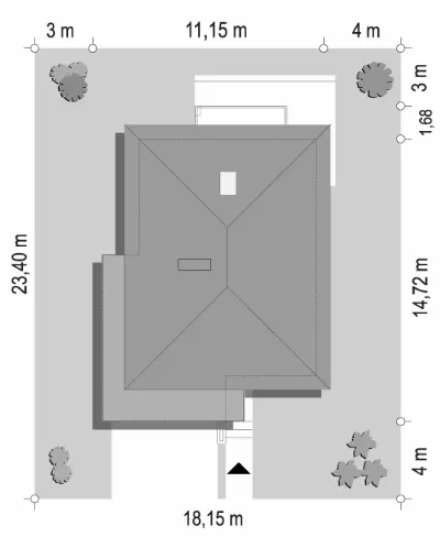 Helios wariant C — plan sytuacyjny 1 (odbicie lustrzane)